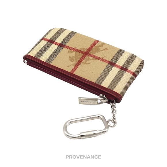 🔴 Burberry Key Pouch Cles - Haymarket Check Red - Picture 7 of 7
